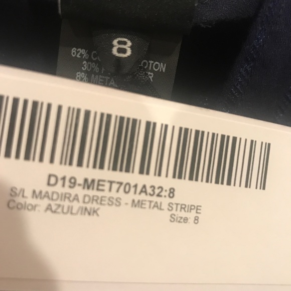 Maria Cornejo Madira maxi dress blue metal stripe - Picture 10 of 10